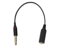 Przejściówka Mozos Adapter minijack męski na 3.5mm żeński OMTP CTIA